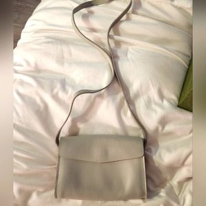 Light gray Leather crossbody bag